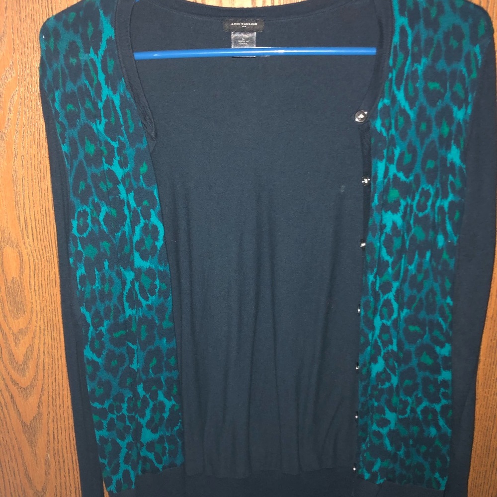 Ann Taylor Cheetah Cardigan